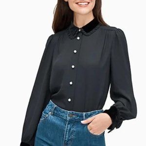 Kate Spade Pearl Button Blouse size 4